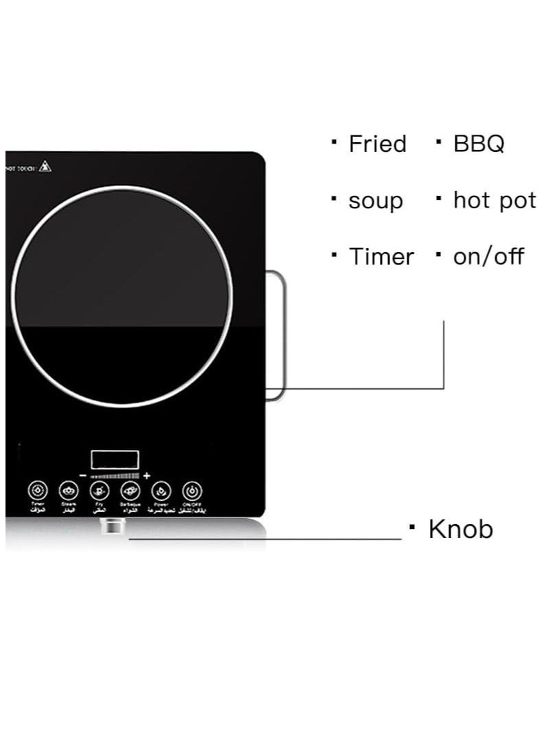 XVersion 7000W Double Electric Cooker with Adjustable Temperature, Induction Stove & Hot Plate, Durable Electric Burner with Handle, Ideal for Home Use – 1-Year Warranty (Black) - Image 2